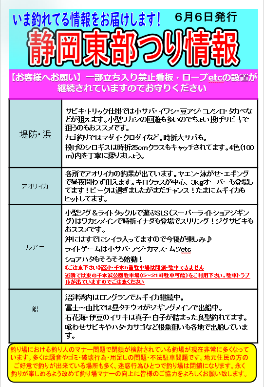 富士今泉店の釣り情報 つり具の上州屋 あなたのフィッシング アウトドアライフをサポート