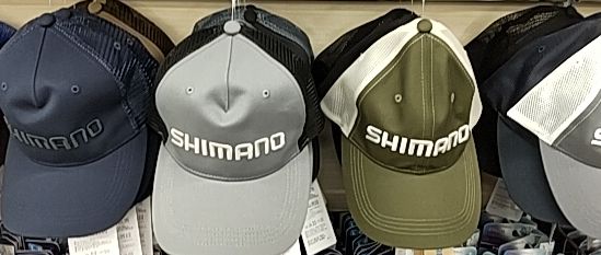 新品商品バス釣りに アウトドアに SHIMANO シマノ メッシュキャップ 黒 帽子