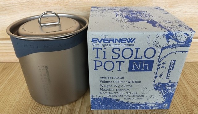 単体販売EVERNEW Ti Solo pot NH エバニュー ブルーノートストーブ