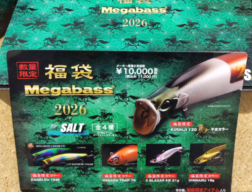 メガバス　福袋 ソルト Megabass SALT 福袋 2023 | Fishing Tackle BLUE MARLIN