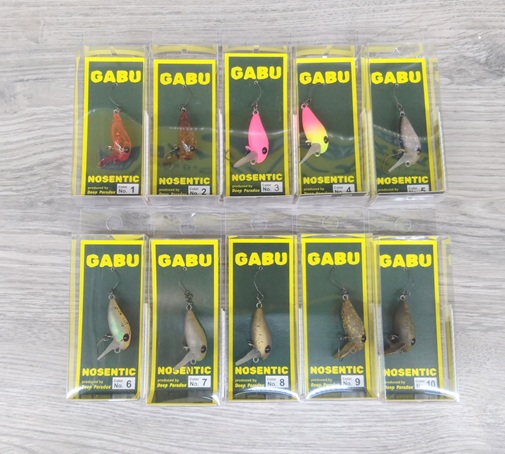 GABU NOSENTIC クランクベイト 10個セット つり具の上州屋 - あなたのフィッシング＆アウトドアライフをサポート