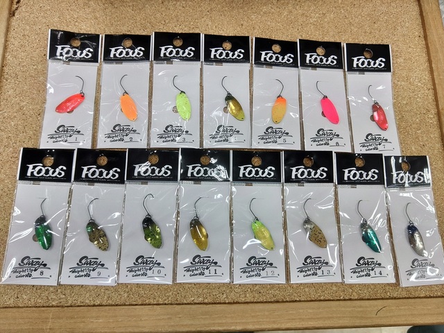 FOCUS Sway1.7 14色セット つり具の上州屋 - あなたのフィッシング＆アウトドアライフをサポート